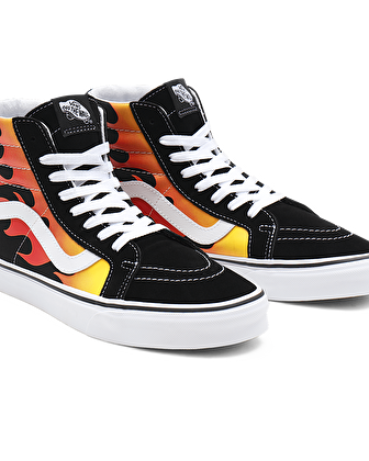 FLAME SK8-HI  REISSUE AYAKKABI (Flame) Black/Black/True White