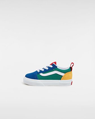 KÜÇÜK ÇOCUK VANS YACHT CLUB OLD SKOOL ELASTIC LACE AYAKKABI (1-4 YAŞ) (Vans Yacht Club) Blue/Gr
