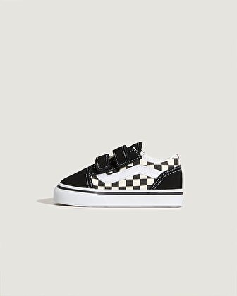 KÜÇÜK ÇOCUK PRIMARY CHECK OLD SKOOL VELCRO AYAKKABI (1-4 YAŞ) (Primary Check) Black/White