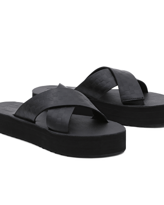 VANS X KARINA ROZUNKO CROSS STRAP MEGA PLATFORM SANDALET Black