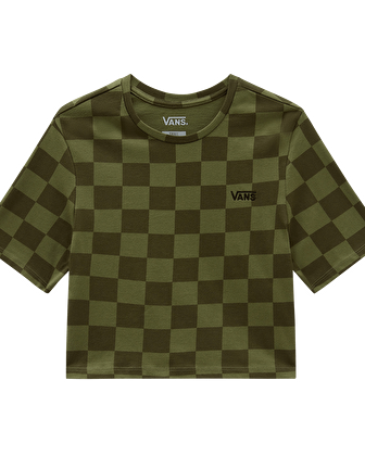 CHECKER CREW CROP II TİŞÖRT Olivine