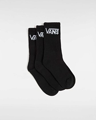 CLASSIC CREW KADIN ÇORAP (6.5-10, 3 ÇİFT) Black