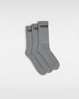 CLASSIC UZUN ÇORAP (3 ÇİFT) Heather Grey