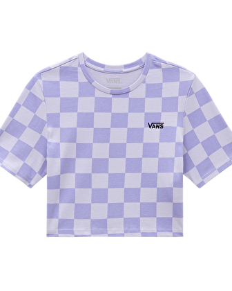 CHECKER CREW CROP TİŞÖRT Cosmic Sky