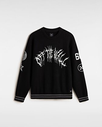 METAL ARCH CREW SWEATER Black