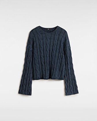 MILA CABLE KNIT CROP KAZAK Parisian Night
