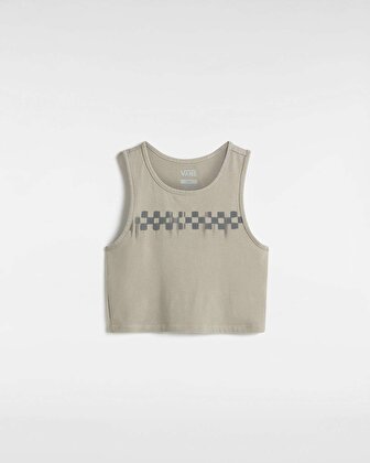 CHECK WASH FITTED CROP TANK TİŞÖRT London Fog
