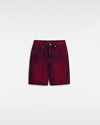 SIRELLE OVER-DYED CUT-OFF ŞORT Cherries Jubilee
