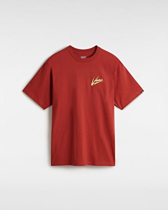 BRUSH SCRIPT LOOSE TİŞÖRT Red Ochre