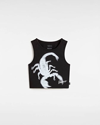 VENOM FITTED CROP TİŞORT Black
