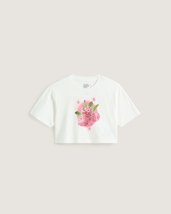 STAR BERRIES CROP TİŞÖRT White