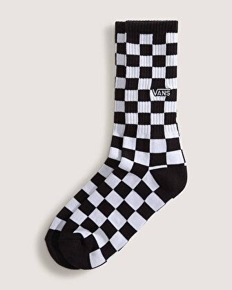 CHECKERBOARD CREW ÇORAP Black/White