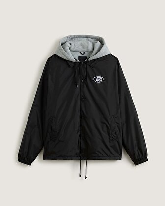 RILEY HOODED COACHES CEKET Black