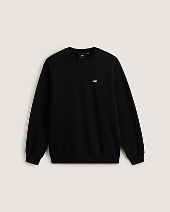 LEFT CHEST II LOOSE CREW SWEATSHIRT Black