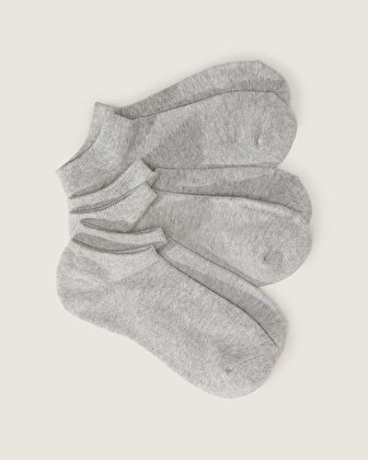 CLASSIC KİCK ÇORAP (3 ÇİFT) Heather Grey