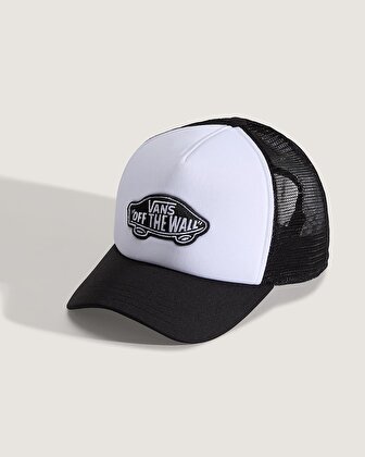 ÇOCUK PATCH CURVED BILL TRUCKER ŞAPKA Black/White