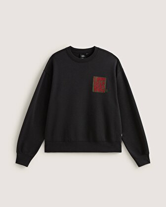 STRETCH STACK CRACKLE SWEATSHIRT Black