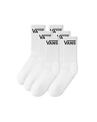 CLASSIC HALF CREW ÇORAP (6 ÇİFT) White