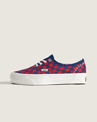 PREMIUM AUTHENTIC CHECKERBOARD AYAKKABI Red/Blue
