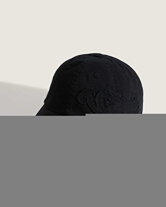 WAVY CURVED BILL JOCKEY ŞAPKA Black