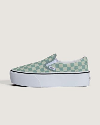 CLASSIC SLIP-ON PLATFORM AYAKKABI Dusty Mint/Mint Shadow
