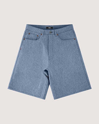 CHECK-5 BAGGY DENIM ŞORT Glacial Slate