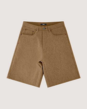 CHECK-5 BAGGY DENIM ŞORT Glazed Ginger