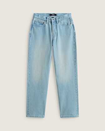CHECK 5 MID RISE STRAIGHT PANTOLON Light Stonewash