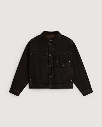 CHECK 5 DENIM TRUCKER CEKET Black/Vintage Cocoa