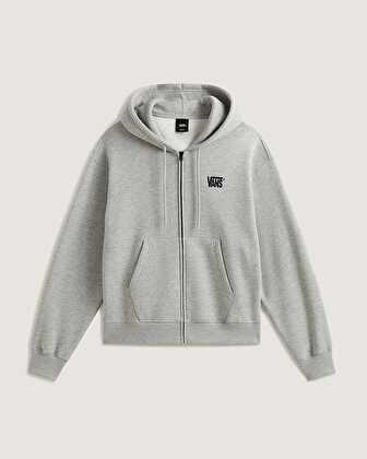 STRETCH LOGO FERMUARLU SWEATSHIRT Cement Heather