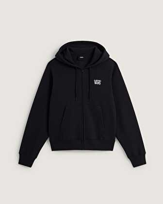 STRETCH LOGO FERMUARLU SWEATSHIRT Black/White