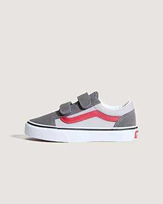 ÇOCUK OLD SKOOL V AYAKKABI (4-8 YAŞ) Pewter/Racing Red