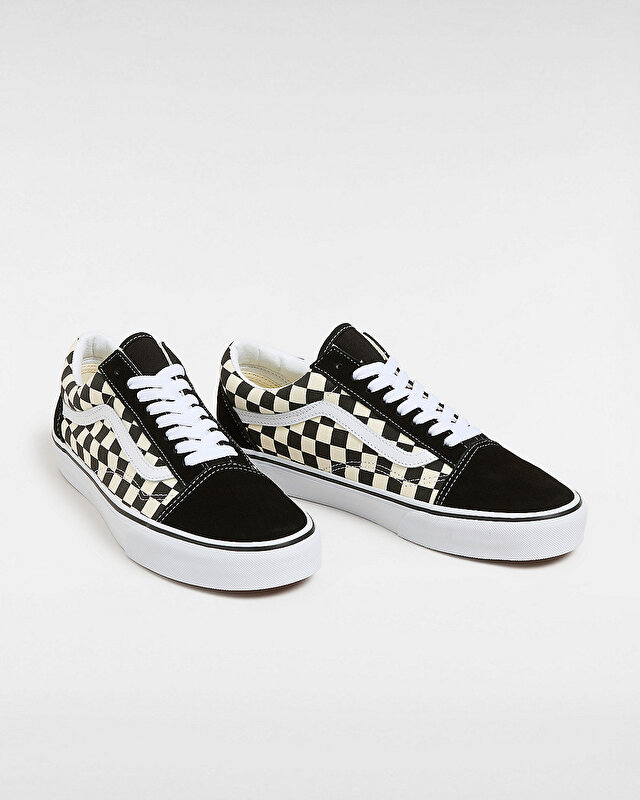 PRIMARY CHECK OLD SKOOL AYAKKABI (Primary Check) Black/White