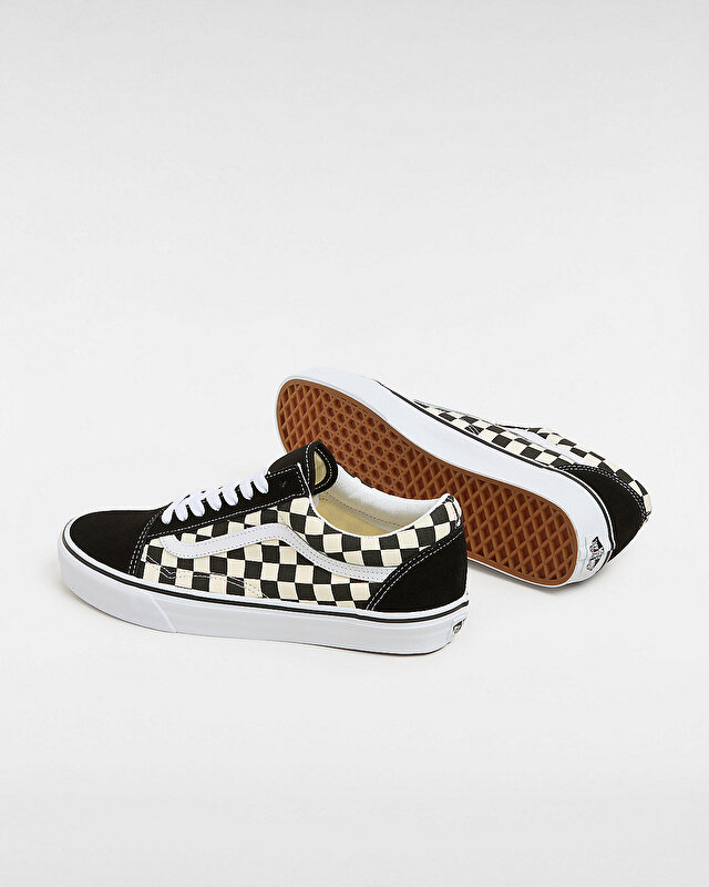 PRIMARY CHECK OLD SKOOL AYAKKABI (Primary Check) Black/White