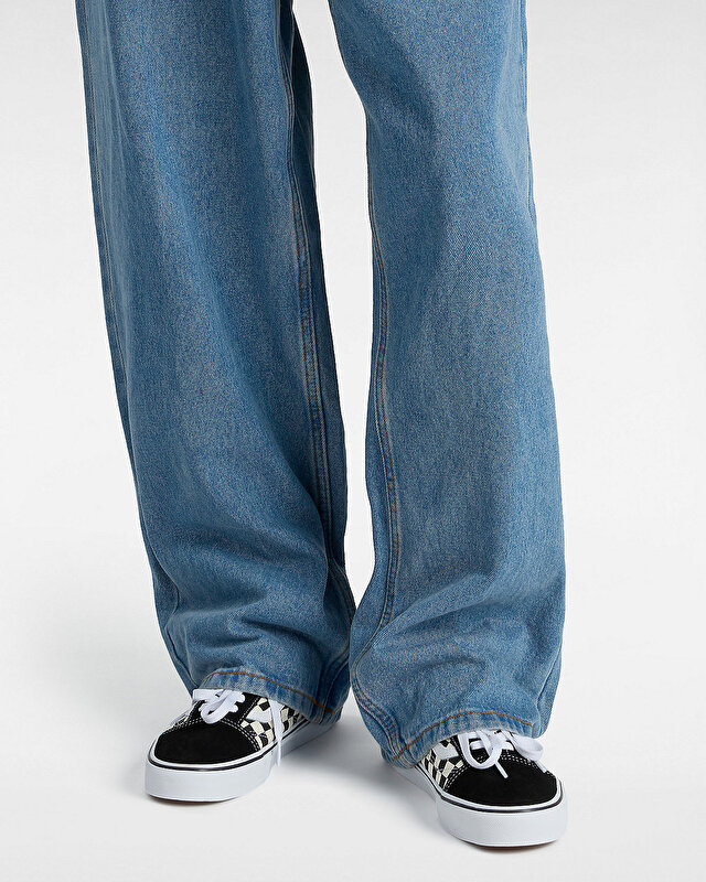 PRIMARY CHECK OLD SKOOL AYAKKABI (Primary Check) Black/White
