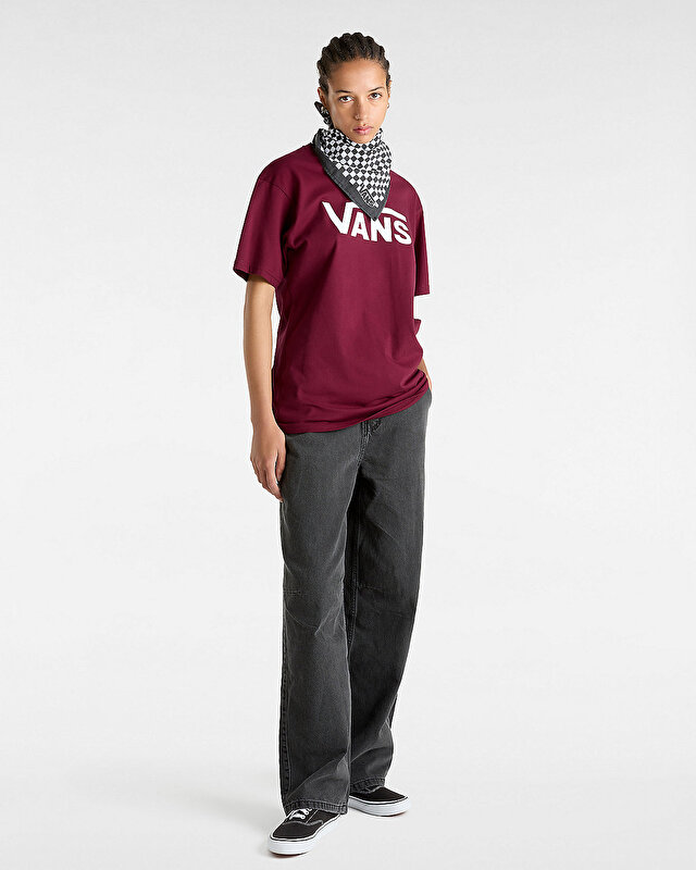 ERKEK VANS CLASSIC Burgundy-White