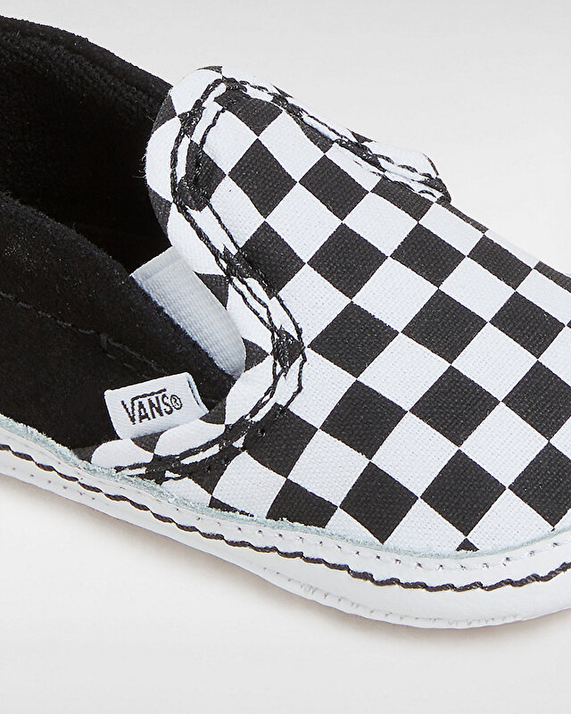 BEBEK CHECKER SLIP-ON V CRIB AYAKKABI (0-1 YAŞ) (Checker) Black/True White