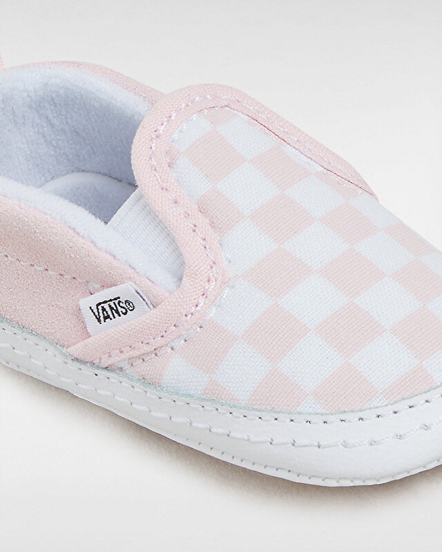 BEBEK SLIP-ON V CRIB AYAKKABI (Checkerboard) Blushing Bride/True White