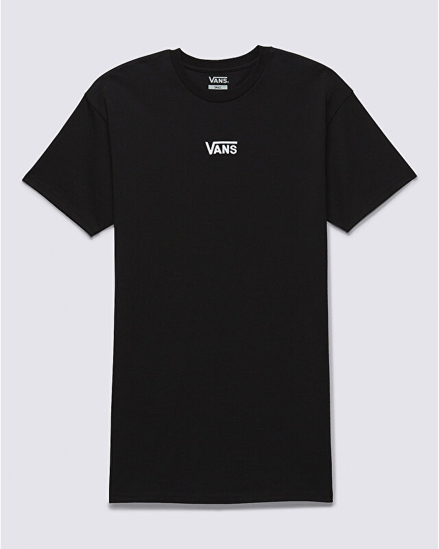 CENTER VEE TİŞÖRT ELBİSE Black