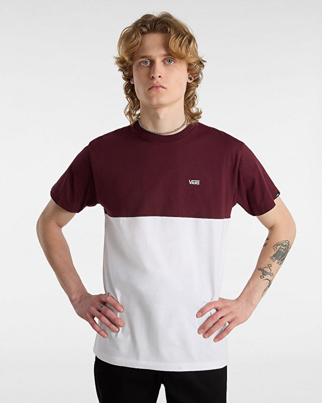 COLORBLOCK TİŞÖRT White-Port Royale