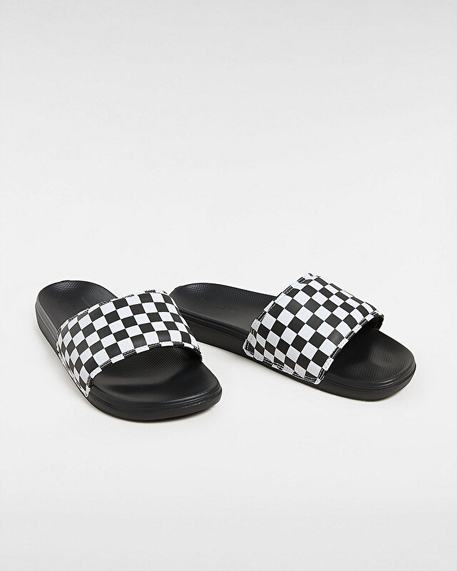 CHECKERBOARD MENS LA COSTA SLIDE-ON TERLİK (Checkerboard) True White/Black
