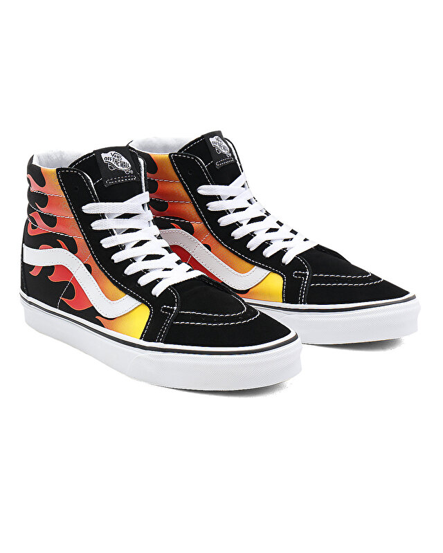 FLAME SK8-HI  REISSUE AYAKKABI (Flame) Black/Black/True White