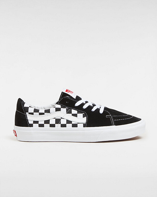 KANVAS/SÜET SK8-LOW AYAKKABI (Canvas/Suede) Black/Checkerboard