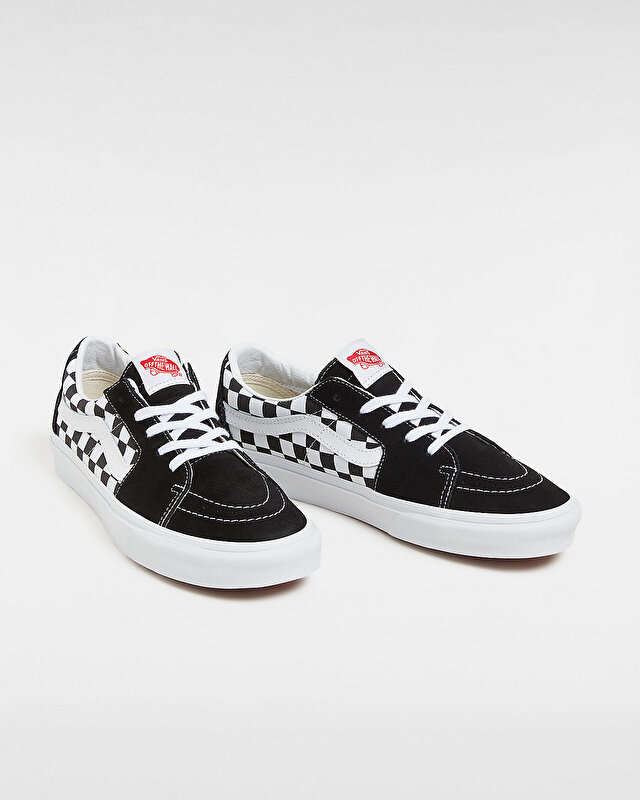 KANVAS/SÜET SK8-LOW AYAKKABI (Canvas/Suede) Black/Checkerboard