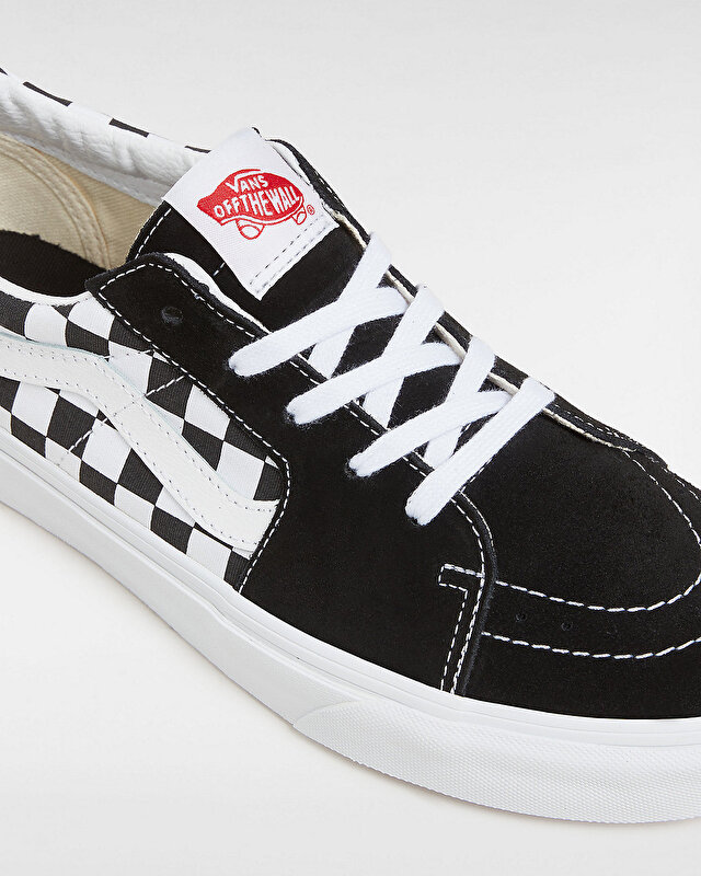 KANVAS/SÜET SK8-LOW AYAKKABI (Canvas/Suede) Black/Checkerboard