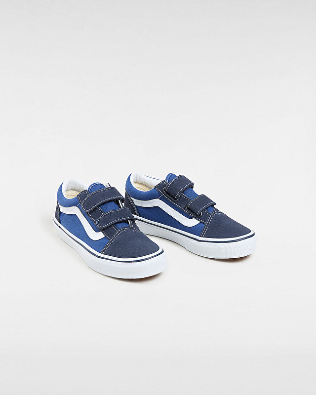 ÇOCUK OLD SKOOL VELCRO AYAKKABI (4-8 YAŞ) Navy/True White