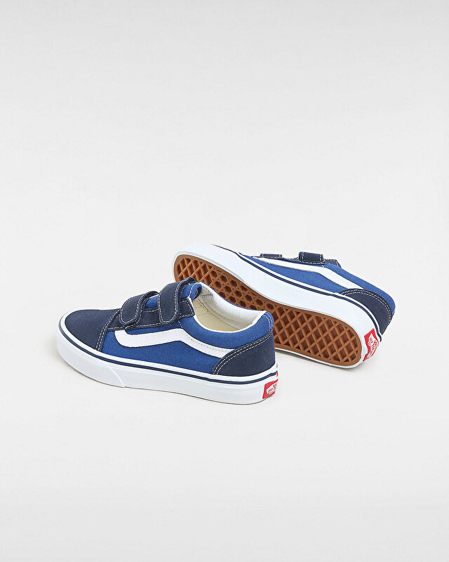 ÇOCUK OLD SKOOL VELCRO AYAKKABI (4-8 YAŞ) Navy/True White