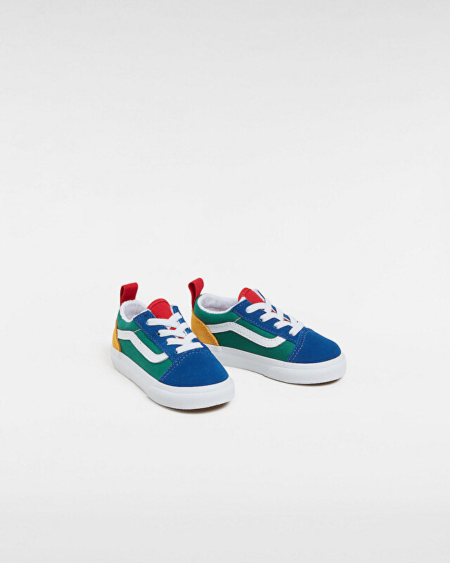 KÜÇÜK ÇOCUK VANS YACHT CLUB OLD SKOOL ELASTIC LACE AYAKKABI (1-4 YAŞ) (Vans Yacht Club) Blue/Gr