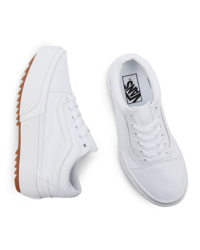 CANVAS OLD SKOOL STACKED AYAKKABI (Canvas) True White