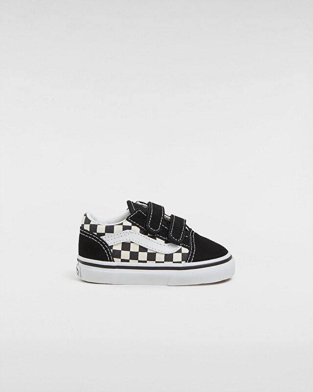 KÜÇÜK ÇOCUK PRIMARY CHECK OLD SKOOL VELCRO AYAKKABI (1-4 YAŞ) (Primary Check) Black/White